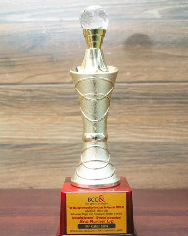 Runner-up in Entrepreneurship & Conclave Awards 2020-2021