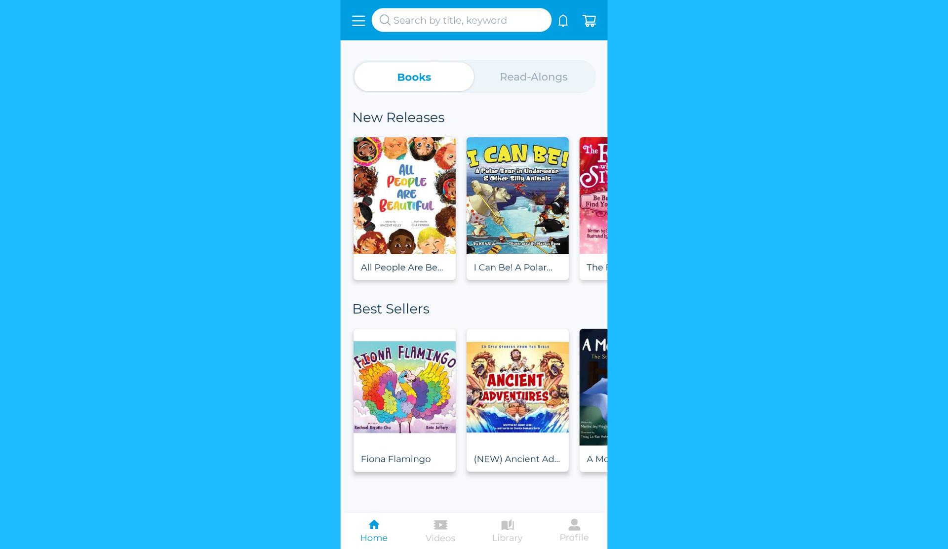 Developed application UI