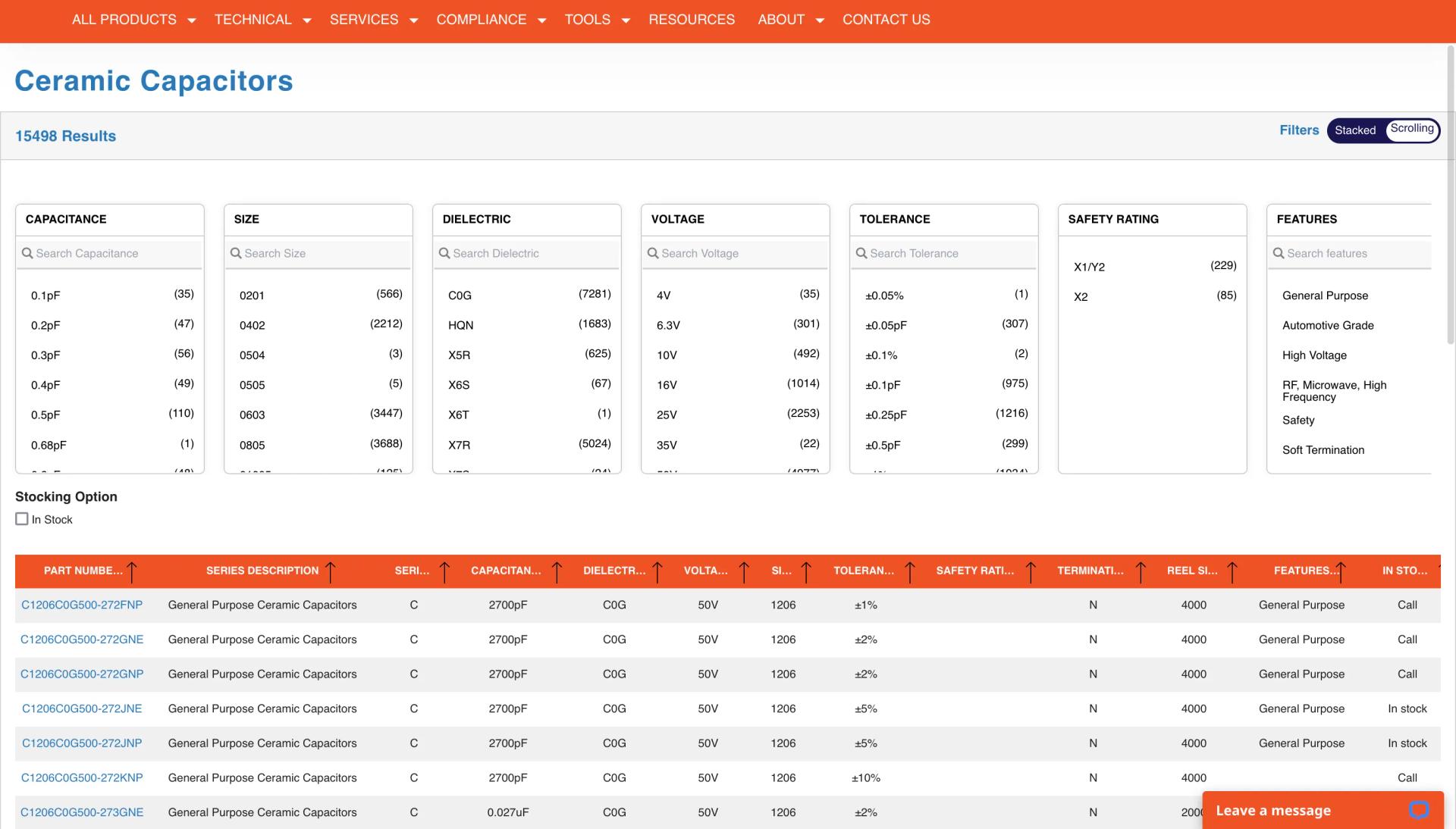Developed application UI