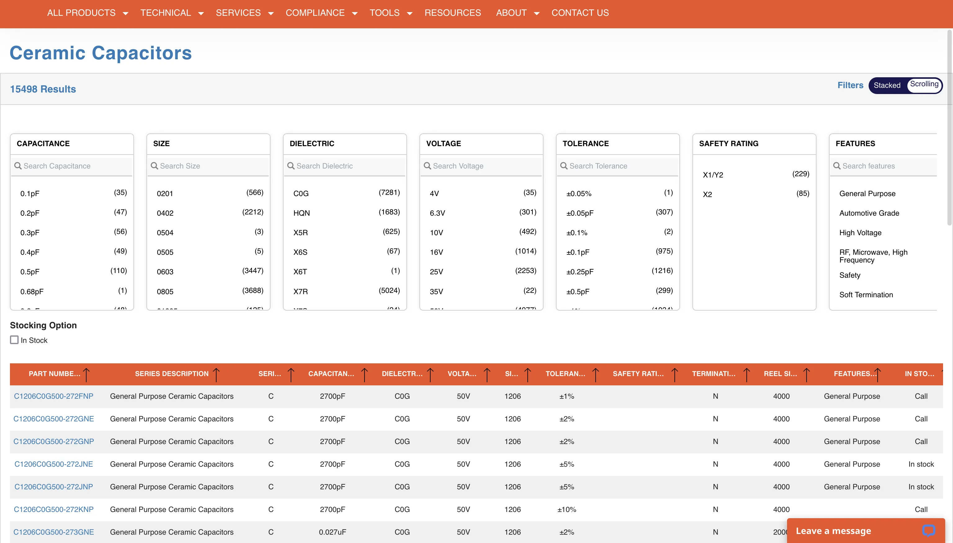 Developed application UI