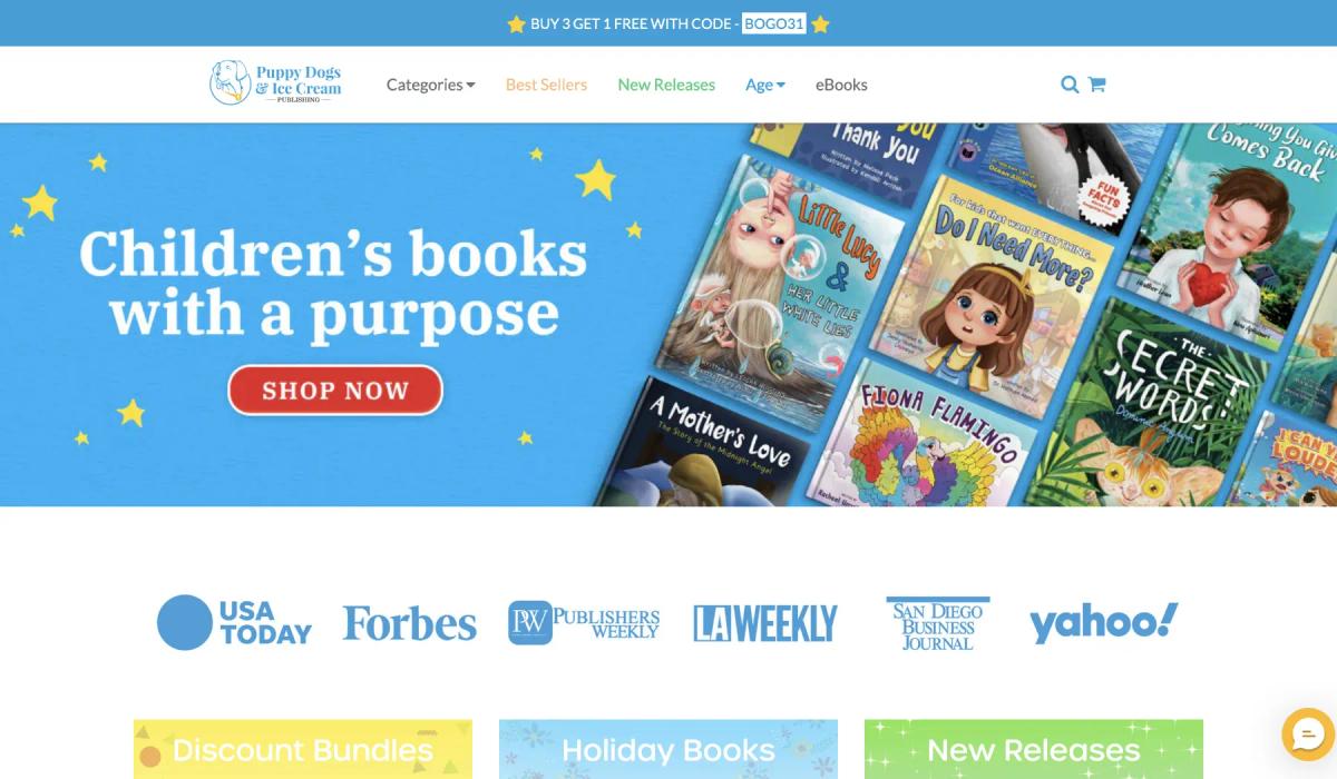 Bookstore App Designed For Children & Parents